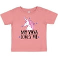 thumbnail image 3 of Inktastic My Yaya Loves Me Unicorn Girls Baby T-Shirt, 3 of 5