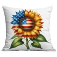 thumbnail image 2 of Funda de almohada con diseño de girasol, sin núcleo, para sofá, Día de la Independencia, 2 of 8