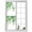 White, variant on Window Privacy Film Country Leaves Stained Glass Window Film Decorative Sun Block Window Cover Watercolor Green Leaf Branches Vine Botanical Window Clings Static Sticker for Bathroom 17.7"x39.3"