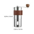 thumbnail image 3 of 1Pc Portable Manual Coffee Maker Detachable Coffee Bean Grinder (Silver), 3 of 8