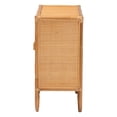 thumbnail image 4 of bali & pari Baylor Bohemian Light Honey Rattan Storage Cabinet, 4 of 6