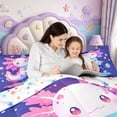 thumbnail image 4 of Manfei 3D Print Axolotl 7-Piece Twin Bedding,Kawaii Ocean Animal Bedding Comforter Set,Colorful Stars Reversible, 4 of 6