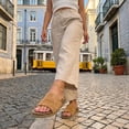 thumbnail image 4 of Cushionaire Ritual Suede Slide Sandals for Women - Slip On Womens Leather Sandals with Cushioned Cork Footbed and Arch Support, 4 of 20