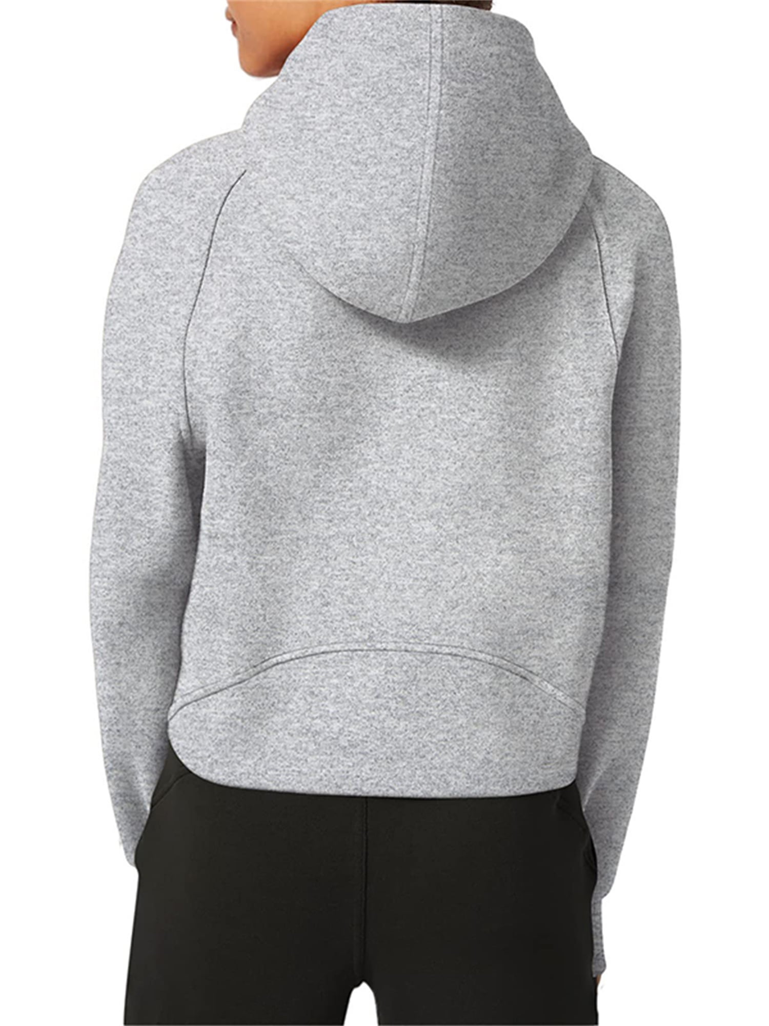 Sunisery Women's Hoodies Fleece Lined Collar Pullover 1/2 Zipper