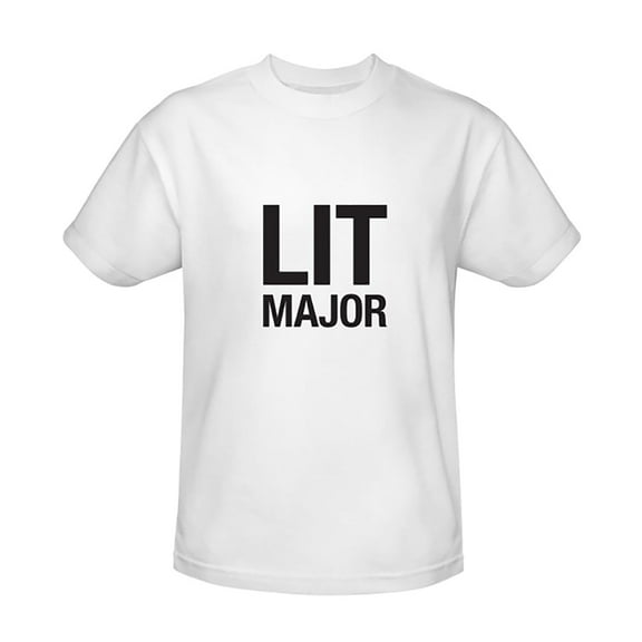 Jakprints Inc. Grown-ish Lit Major Adult White T-Shirt | Small Unisex