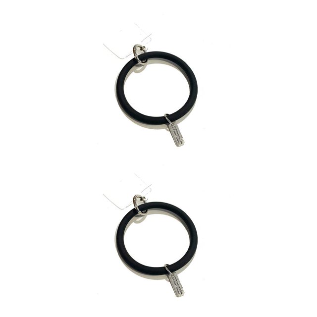 Sidaley Cadena para teléfono móvil Impermeable Extraíble Anti-pérdida Anillo Cordón Negro Negro 2Conjunto