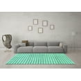 thumbnail image 3 of Ahgly Company Indoor Rectangle Solid Turquoise Blue Modern Area Rugs, 5' x 8', 3 of 4