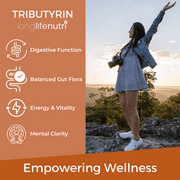 Tributyrin 500mg – 120 Vegetarian Capsules, Butyric Acid for Butyrate Production