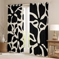 thumbnail image 2 of Feelyou Black Cherry Blossoms Black Out Curtains, Garden Flower Floral Curtains Pack of 2 (42x63 Each), Countryside Plant Bedroom Curtains, Curtains and Drapes Home Decor, 2 of 6