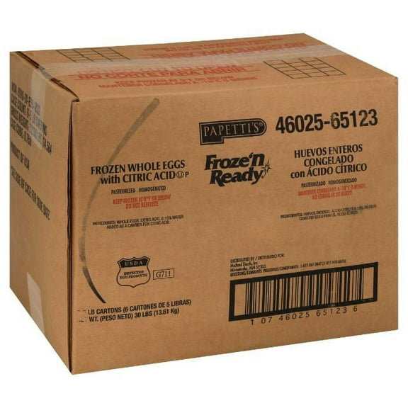 Michael Foods Papettis Whole Egg, 5 Pound - 6 per Case.