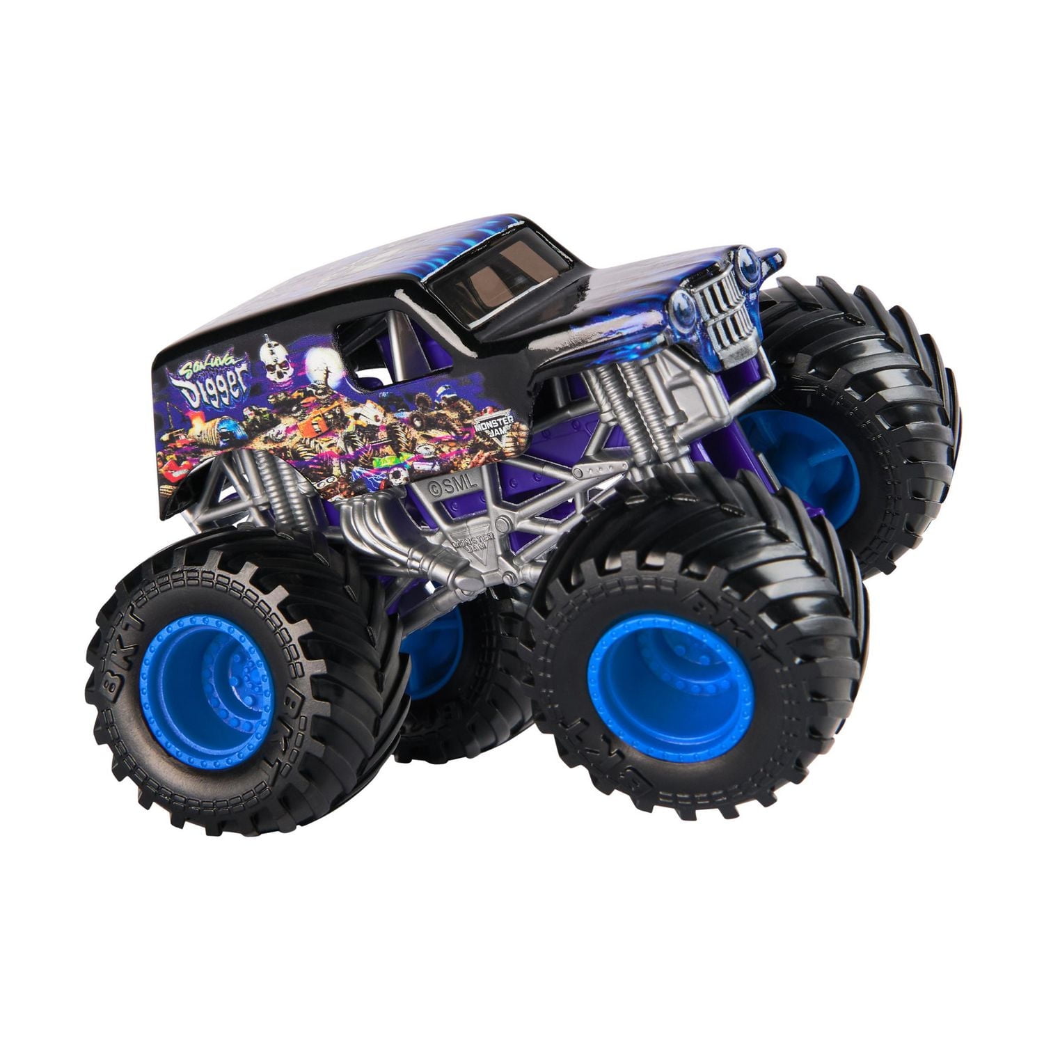 Monster Jam, Official Son-uva Digger Monster Truck, Die-Cast Vehicle, 1:64 Scale, Kids Toys for Boys Ages 3 and up