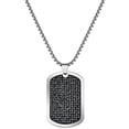 thumbnail image 3 of Bulova Men's Crystal Accented Gift Set Watch and Dog Tag Box Chain Necklace - 96K104, 3 of 5