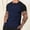Navy, variant on COSFO Henley Golf Polos for Men Performance Button Colorblock Short Sleeve Tops Pullover Slim Fit Breathable Mens Classic T-Shirt