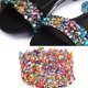 thumbnail image 4 of Cinta con adornos de piedras, 1 m, manualidades coloridas y brillantes, manualidades con adornos para coser vestidos, uso práctico, 4 of 7