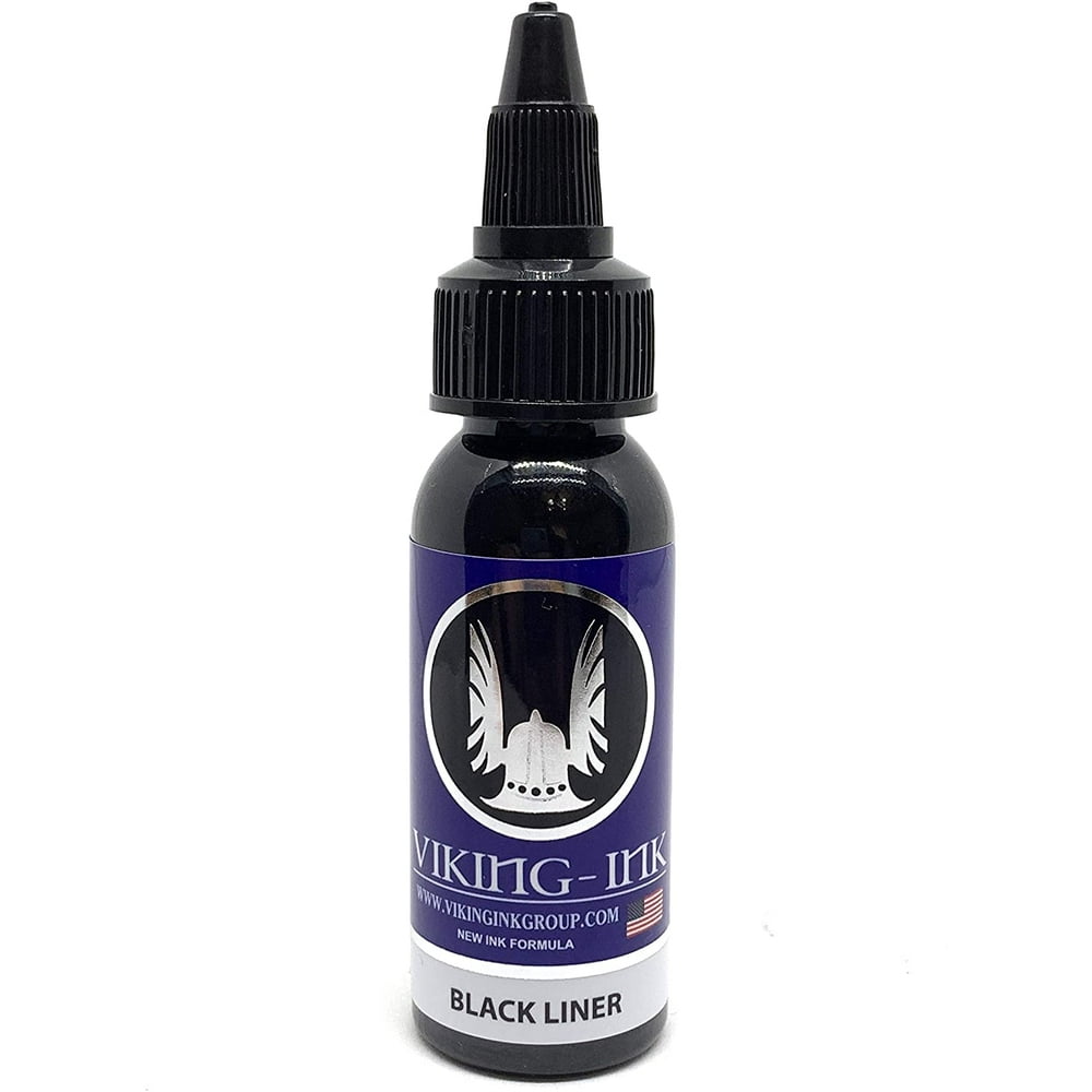 VIKING INK Tattoo Ink Black Liner 0.5oz (15ml) The Best Ink