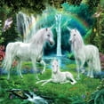 thumbnail image 2 of Unicorns Glitter Rainbow Unicorn Family Jigsaw Puzzle - 100 Pieces, 2 of 2