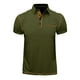 thumbnail image 5 of pstuiky camiseta de hombre, Camisa informal de verano para hombre, color liso, ventilada, holgada, con cremallera y bolsillos de solapa, manga corta ropa de hombre xxxl, 5 of 9