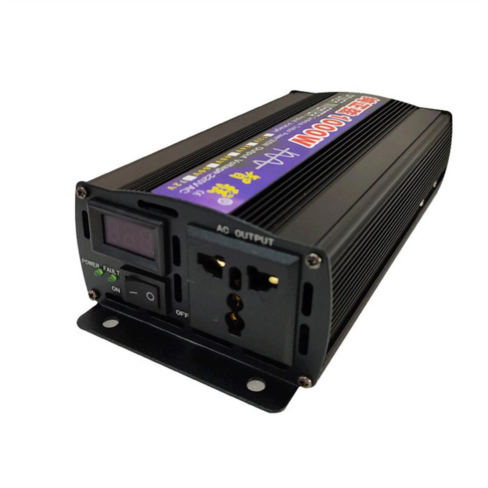 Pure Sine Wave Inverter 1000W 2000W 2600W Power DC 12V 24V To AC 110 220 Voltage 50-60Hz Converter Solar Car Inversor With LED ,High Conversion Efficiency