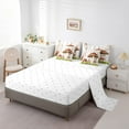 thumbnail image 3 of Erosebridal Mushroom Bedding Sets Queen Size, Spring Plants Bed Set, Microfiber 7pcs, 3 of 5