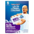 thumbnail image 2 of Mr. Clean Magic Eraser Ultra Foamy Multi Purpose Cleaner, Foaming Magic Eraser Sponge Multi Surface Cleaner, 5-Count, 2 of 9