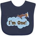 thumbnail image 3 of Inktastic 1st Birthday Airplane I'm One Boys Baby Bib, 3 of 4