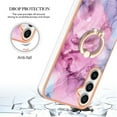 thumbnail image 4 of 360 Degree Rotating Ring Stand Case for Samsung Galaxy A14 5G,Dteck Shockproof Marble Patterned TPU Case Kickstand Slim Back Cover, Pink, 4 of 6