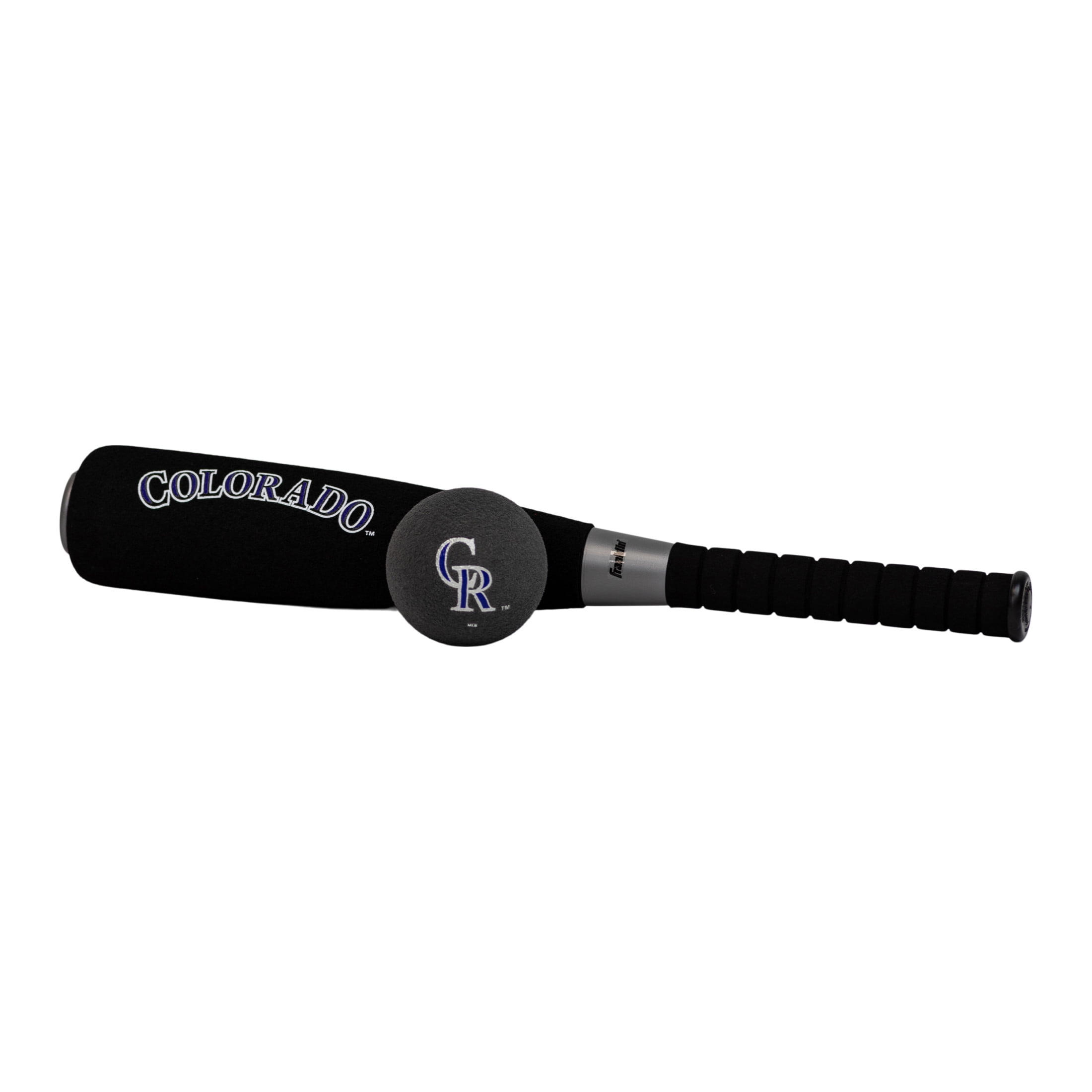 Franklin Sports MLB Colorado Rockies Foam Bat + Ball Set, 21 in