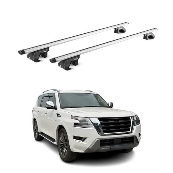 OMAC Roof Rack Cross Bars Fits Nissan Armada 2017-2024 Silver Luggage Carrier 2 Pcs
