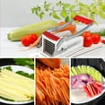 thumbnail image 4 of Protoiya French Fry Cutter Stainless Steel Potato Chipper Fast Cutting Potato Chip Cutter with 25/49 Holes Blades Manual Food Slicer Dicer Multifunction Vegetable Fruit Chipper for Potato Onion, 4 of 9