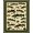 Green Brown Beige, Pattern 7, variant on ODIKA Fish Fishing Bass Lake Vintage Lure Cabin Motif Tackle Border Stain Resistant Low Profile for Dorm Room, Small Living Apartment
