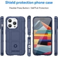 thumbnail image 2 of Slim Fit Case for iPhone 15 Pro, Rugged Shield Outdoor Durable Phone Case, Military Grade Anti-Dorp Protection and Camera Lens Protection Cover for iPhone 15 Pro (6.1 in.),HD Blue, 2 of 14