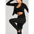 thumbnail image 3 of Chaqueta Liviefent, ligera, con cierre completo, para mujer, negra, talla M, 3 of 8