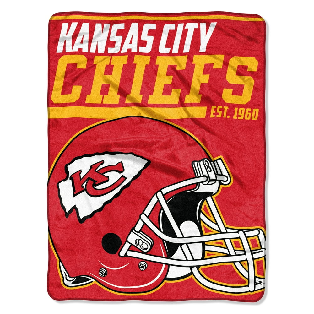NFL Kansas City Chiefs Micro Raschel 46" x 60" 40 Yard Dash Throw Blanket, 1 Each - Walmart.com