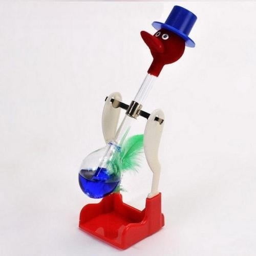 Drinking Bird Dippy Lucky Novelty Happy Duck Bobbing Toy Einstein Glass ODUS 