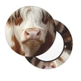 thumbnail image 2 of Lsque Cow With Butterflies Pattern Round Bar chair cushion covers Velvet Fabric Premium Comfort Protects from Scratches and Stains for 14-17 Inch Chair-12 inch, 2 of 7