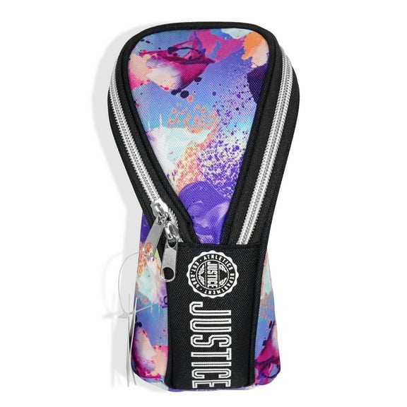 Justice J Sport Multi-Color Desktop Pencil Soft Case, 4.7-inches W by 9.6-inches H