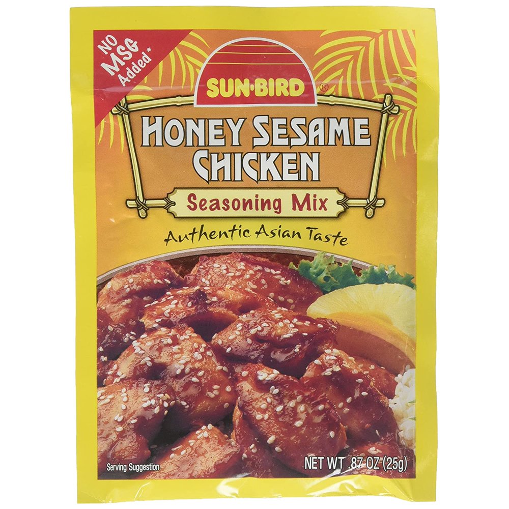 Honey Sesame Chicken Seasoning Mix Packets Asian Chicken Recipe 0.88 Ounces Each (Pack of 4