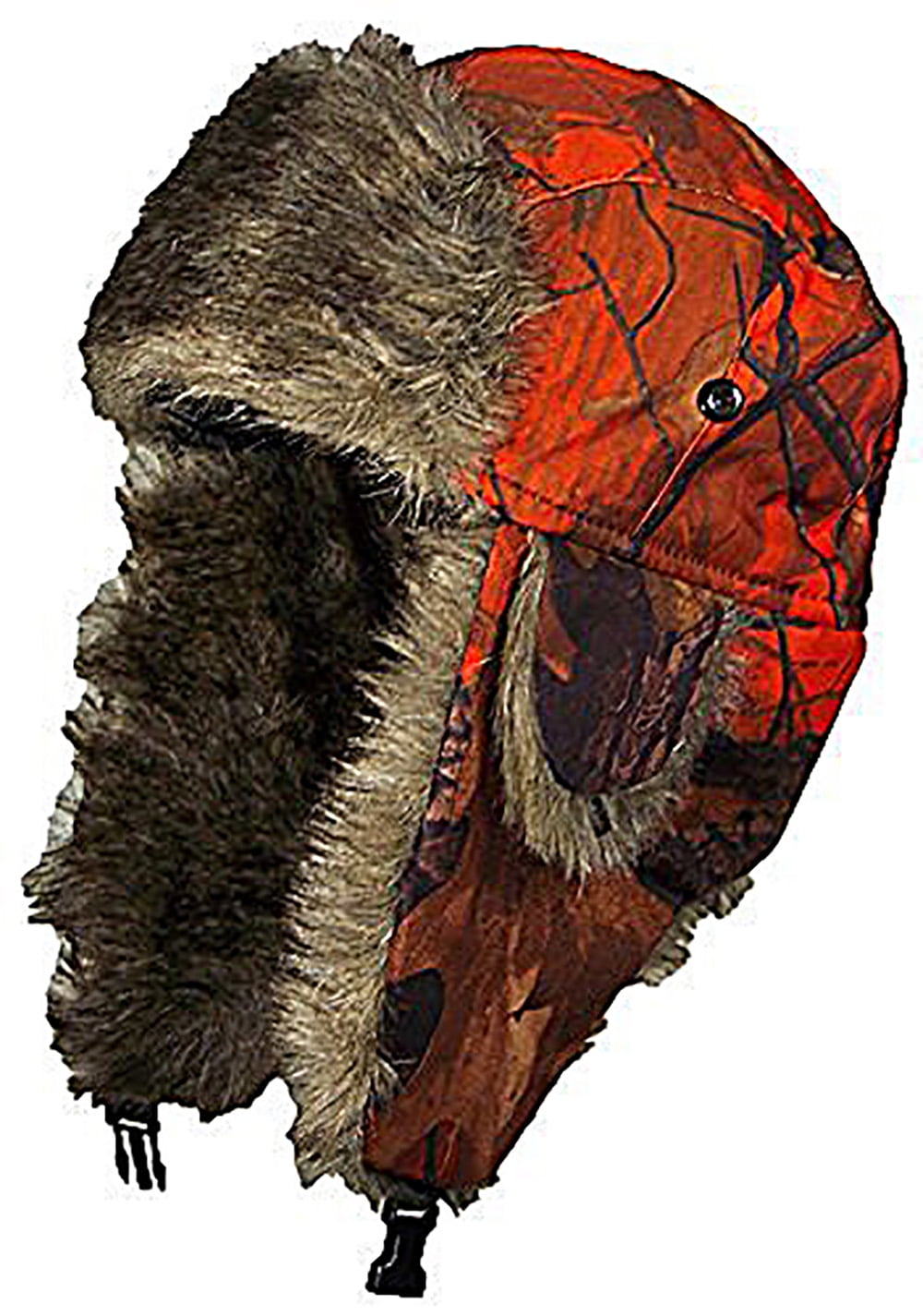 Orange Real Tree Camouflage Hunter/Trapper Winter Hat (One Size)