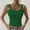 Green, variant on SNKSDGM Female Womens Tank Tops Pack with Bra Ribbed Tank Tops for Women Built in Bra Plus Size Women's Sexy Slim Slim Chest Suspender Top Vest S