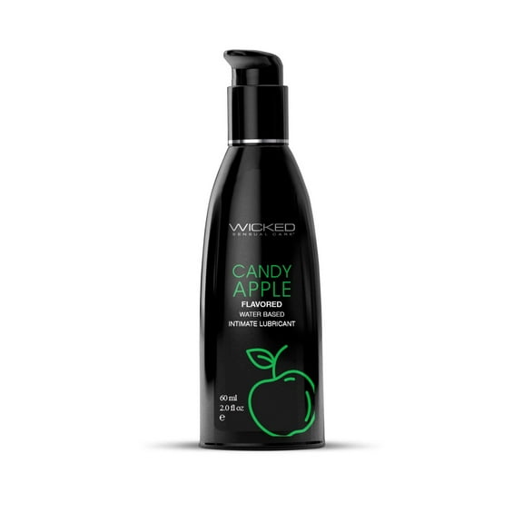 Wicked Sensual Care Aqua Water Based Lubricant - 2 oz Candy Apple
