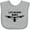 AC-Heather Grey, variant on Inktastic Life Behind Bars Mountain Bike Boys or Girls Baby Bib