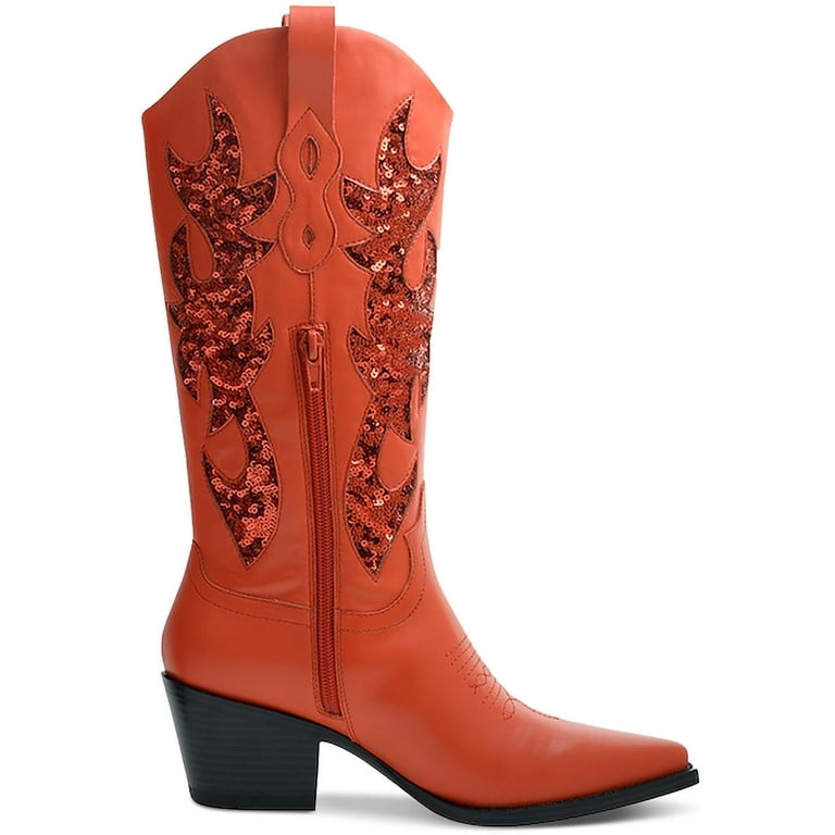 Burnt orange shop cowboy boots