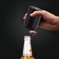 thumbnail image 2 of Abridor de botellas de cerveza, abridor de botellas de cerveza automático magnético con recogedor de tapas, abridor de botellas de cerveza/vino de acero inoxidable, 2 of 5