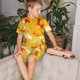 thumbnail image 4 of Fotbe Autumn Maple Leaves Pijama Estampada de 2 Piezas para Niños – Ropa de Dormir de Manga Corta Cómoda para Niños y Niñas, Camiseta y Shorts de Algodón-Medium, 4 of 6