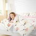 thumbnail image 3 of Manfei Ancient Flower Full Size Comforter Sets,Pink Yellow Floral Bedding Comforter Set,Rustic Botanical Bedding Sets For Girl,Luxury Bedroom Decor Reversible,3-Piece, 3 of 7