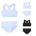 thumbnail image 2 of LYMAYTER Girls Youth Girls Soft Seamless Bra Panty Set Breathable Lightweight Sports Training Outfit, 2 of 7