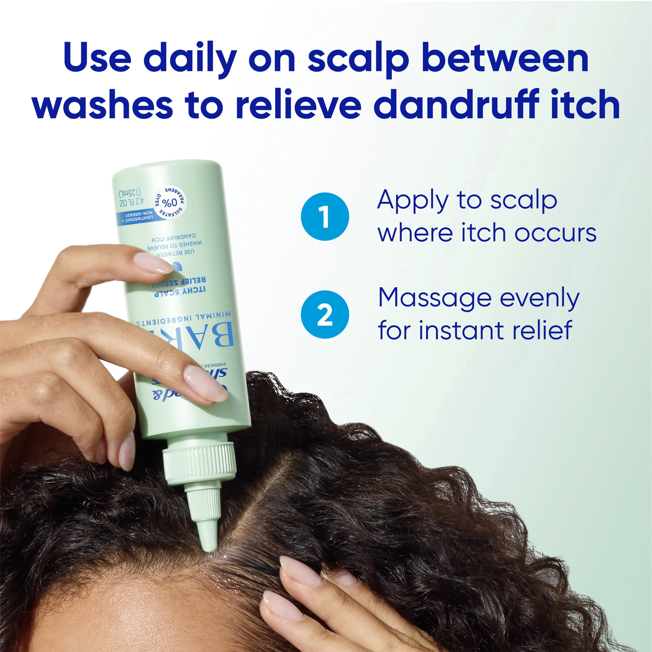 Head and Shoulders Dandruff Scalp Serum, BARE Itchy Scalp Relief, Instant Cooling, Lightweight 4.2 fl oz