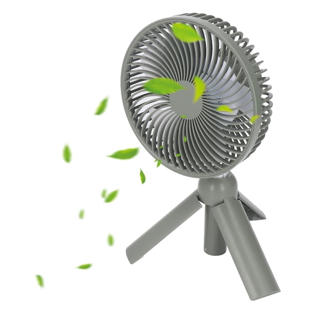 Ventilador de Escritorio Plegable con Soporte Telescópico Ventilador de Pie Oscilante Recargable de 4000mAh con Cubierta de Malla Desmontable ANGGREK Otros