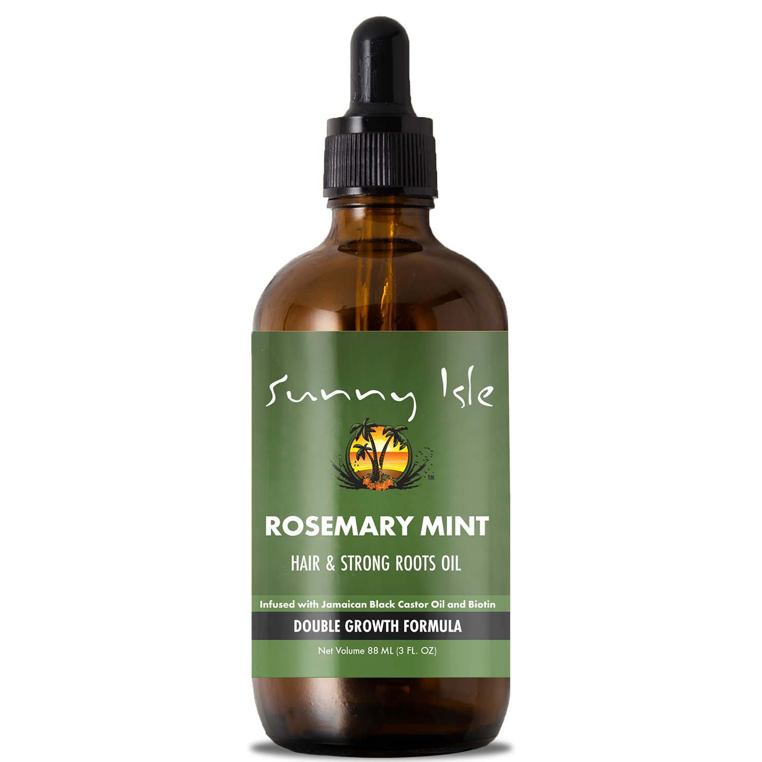 Sunny Isle Rosemary Mint Hair and Strong Roots Oil 3oz Infused with