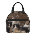 thumbnail image 2 of Hirioo Cat Family for Crossbody Lunch Box for Women Men with Adjustable Shoulder Strap for School, Work and Travel, 2 of 9